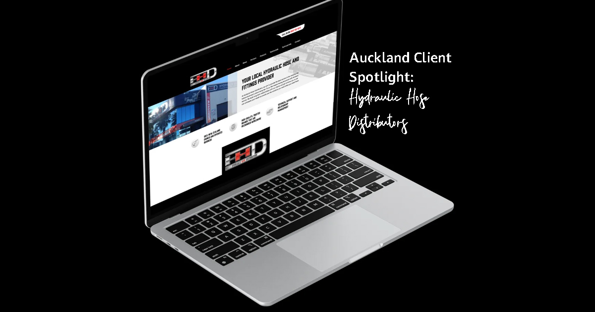 Image-of-Hydraulic-Hose-Distributors-website-on-a-laptop-Auckland-Web-Development-Project-by-Back9-Creative